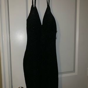 black sparkly dress